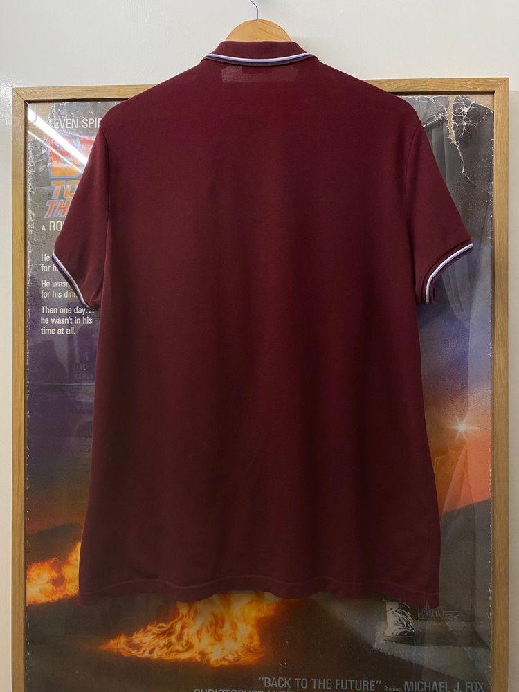 SS2019 Moncler Contrast Trim Tricolour Polo Shirt obraz 3