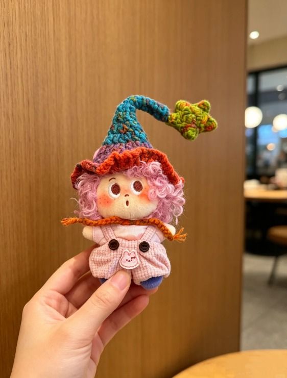Immagine di Handmade Crochet Dolls With Colorful Hats 4