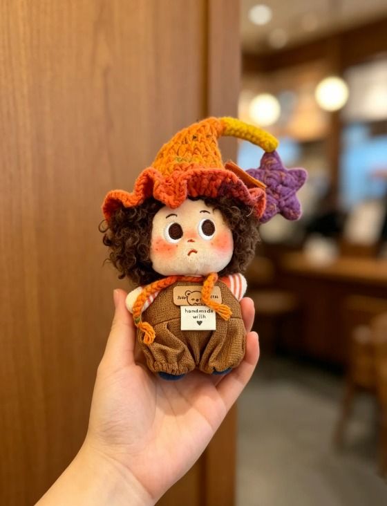 Immagine di Handmade Crochet Dolls With Colorful Hats 2