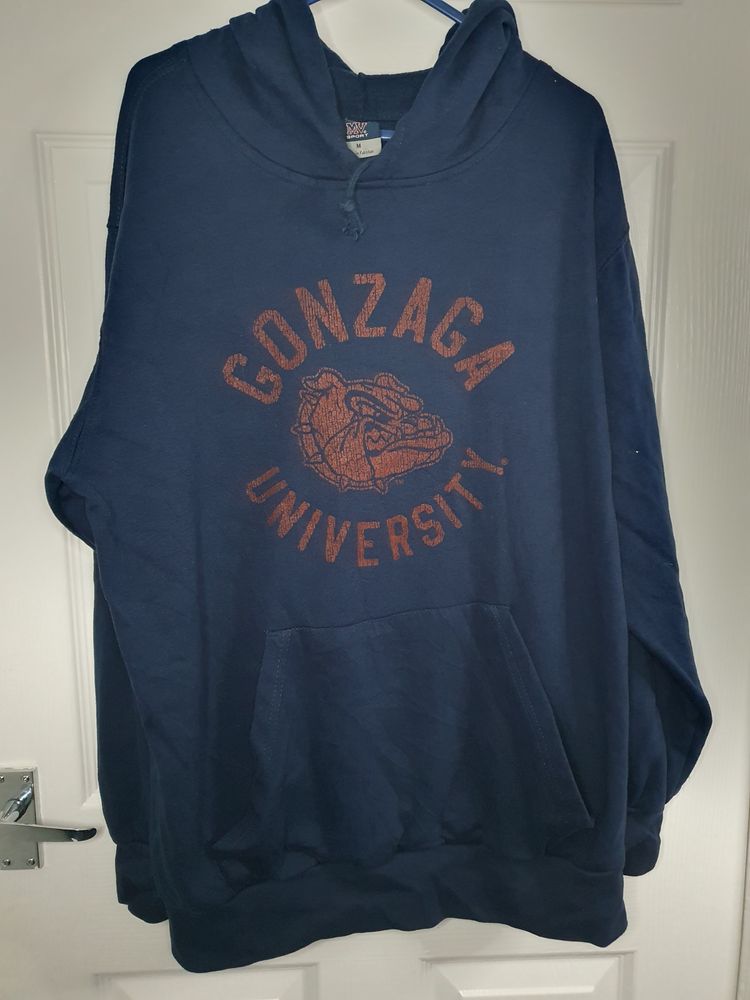 Navy Blue Hoodie With Gonzaga University Print