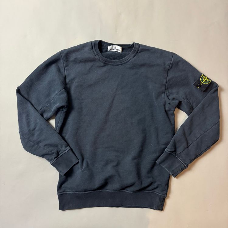 Stone Island Navy Blue Sweatshirt- Medium