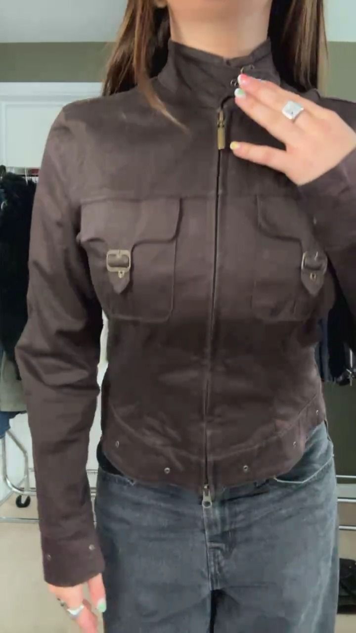 Reclaimed Vintage VINTAGE COTTON BROWN CARGO JACKET  product image