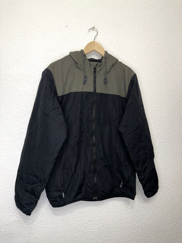 Black And Olive Green Hooded Jacket imagen 5