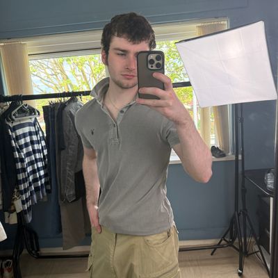 Allsaints 2004 garment dyed polo shirt (XS)