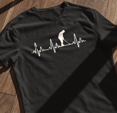 Golf Heartbeat TShirt Swing into AU 5