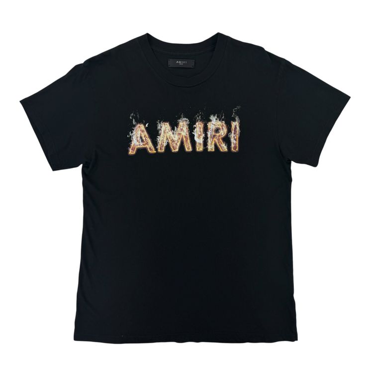 Amiri Men’s Black T-shirt Logo - Small image 1