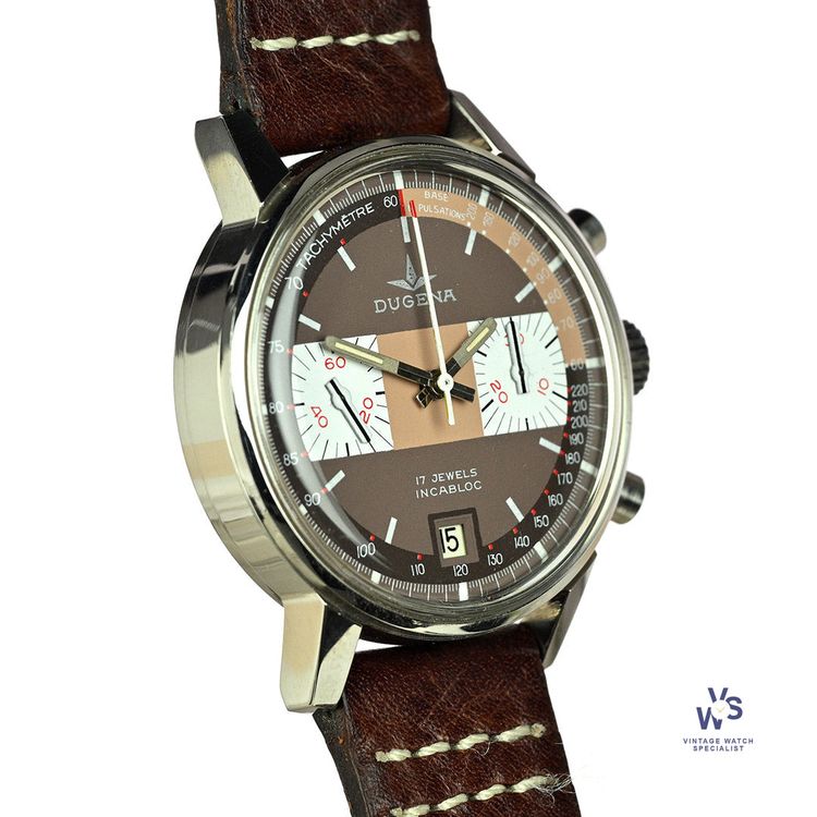Dugena Chronograph - Manual Wind - Valjoux 7734 Movement - c.1970s image 3