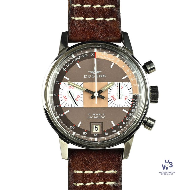Dugena Chronograph - Manual Wind - Valjoux 7734 Movement - c.1970s obraz 1