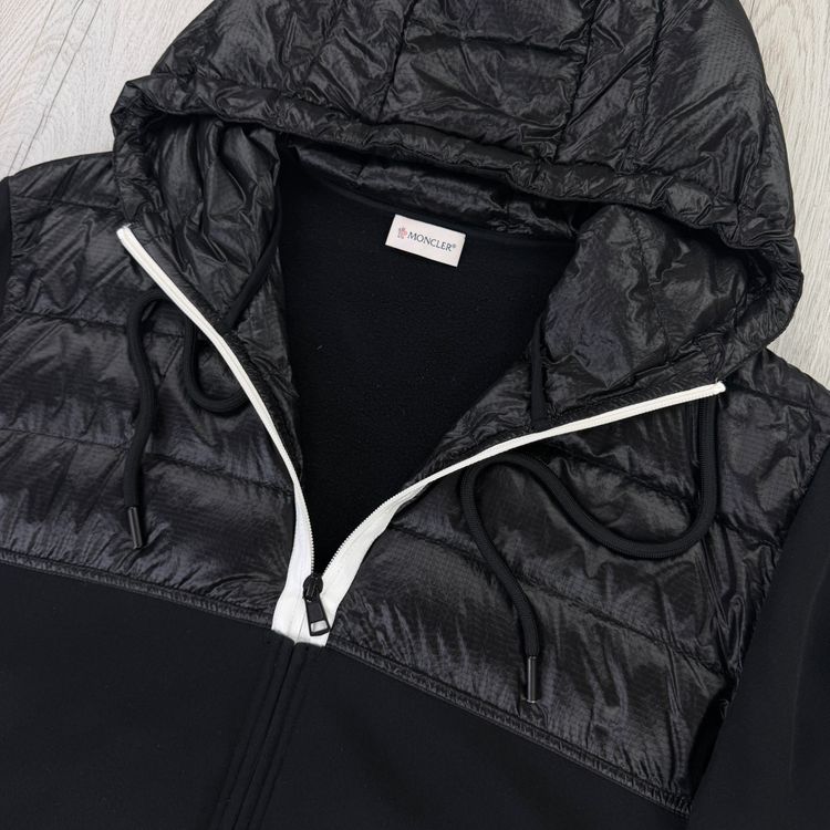Moncler Men’s Black Hoodie / Maglia Cardigan - XL Slim 7