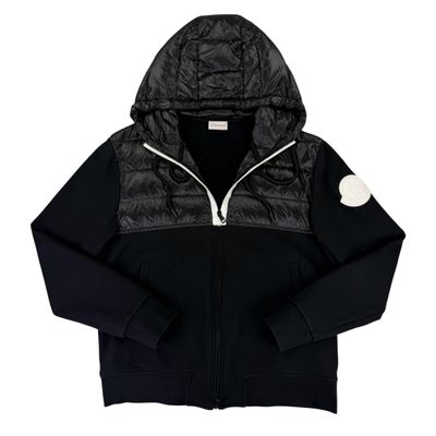Moncler Men’s Black Hoodie / Maglia Cardigan - XL Slim 1