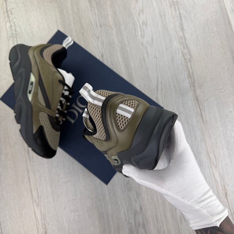 Dior B22 Men’s Khaki Grey Runners - 42.5 (Fit Uk 8) (Copy) obraz 9
