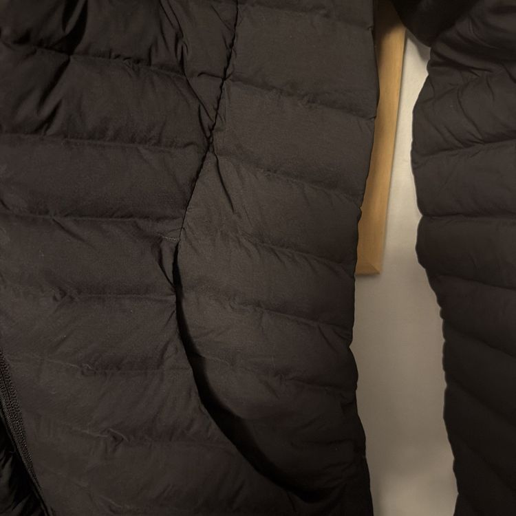 Lululemon Pack It Down Long Jacket Black Uk 8 New Goose Down Hooded image 3