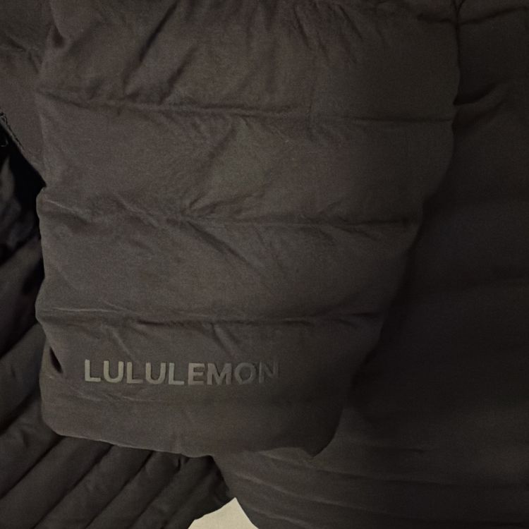 Lululemon Pack It Down Long Jacket Black Uk 8 New Goose Down Hooded image 4