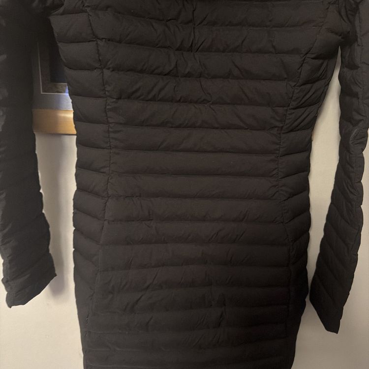 Lululemon Pack It Down Long Jacket Black Uk 8 New Goose Down Hooded image 6