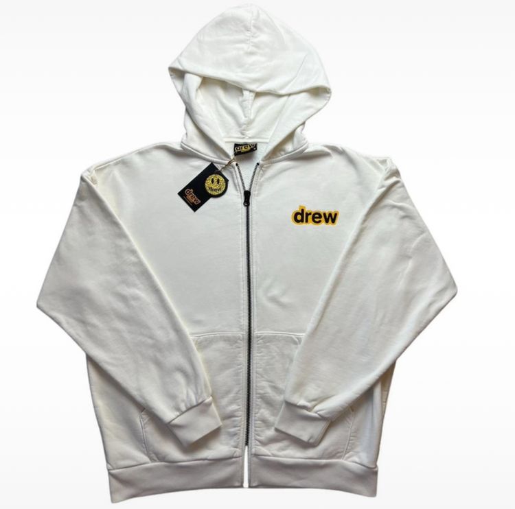 Drew House Drew House Squirrel Print Off White Zip Up Hoodie product image