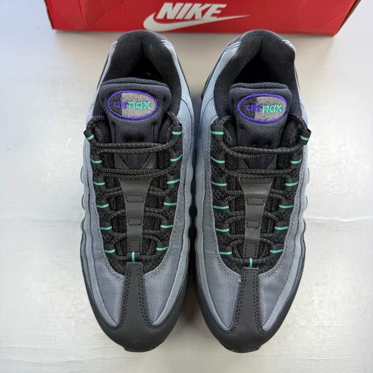Nike Air Max 95 UK 6 Big Bubble Black Grape Dusty Cactus Trainers IQ7601-010 image 2