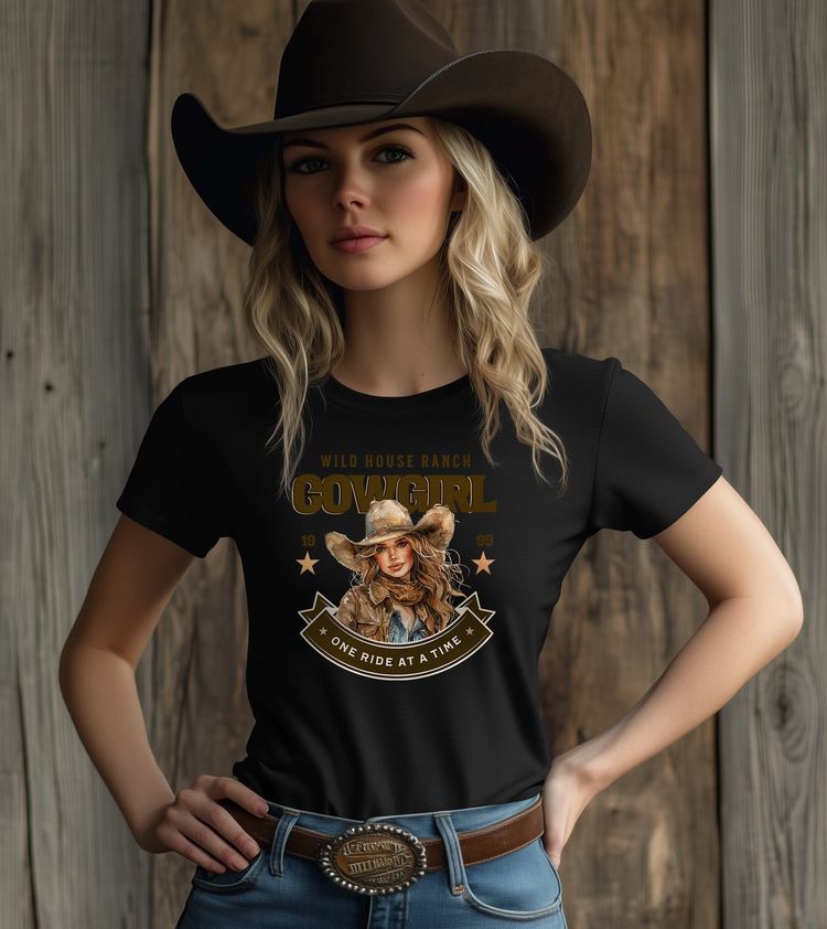 Cowgirl Wild House Ranch T-shirt 4