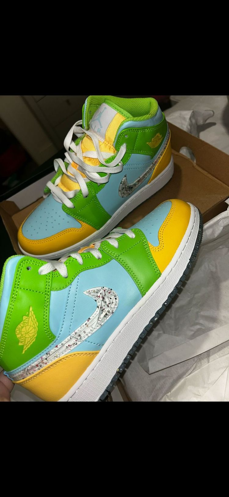 Colorful High-Top Sneakers