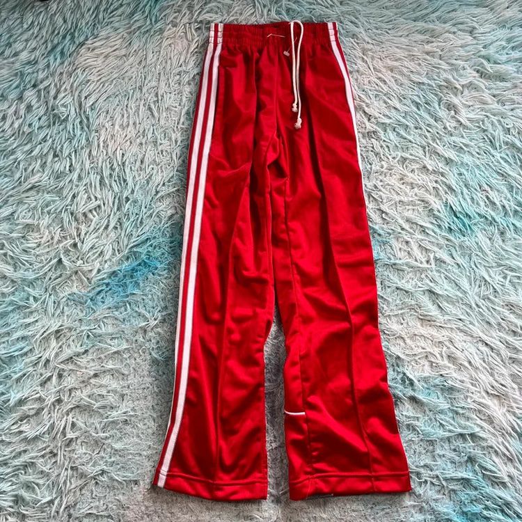 Deadstock Vintage 80s Red Tracksuit Bottoms - Age 12