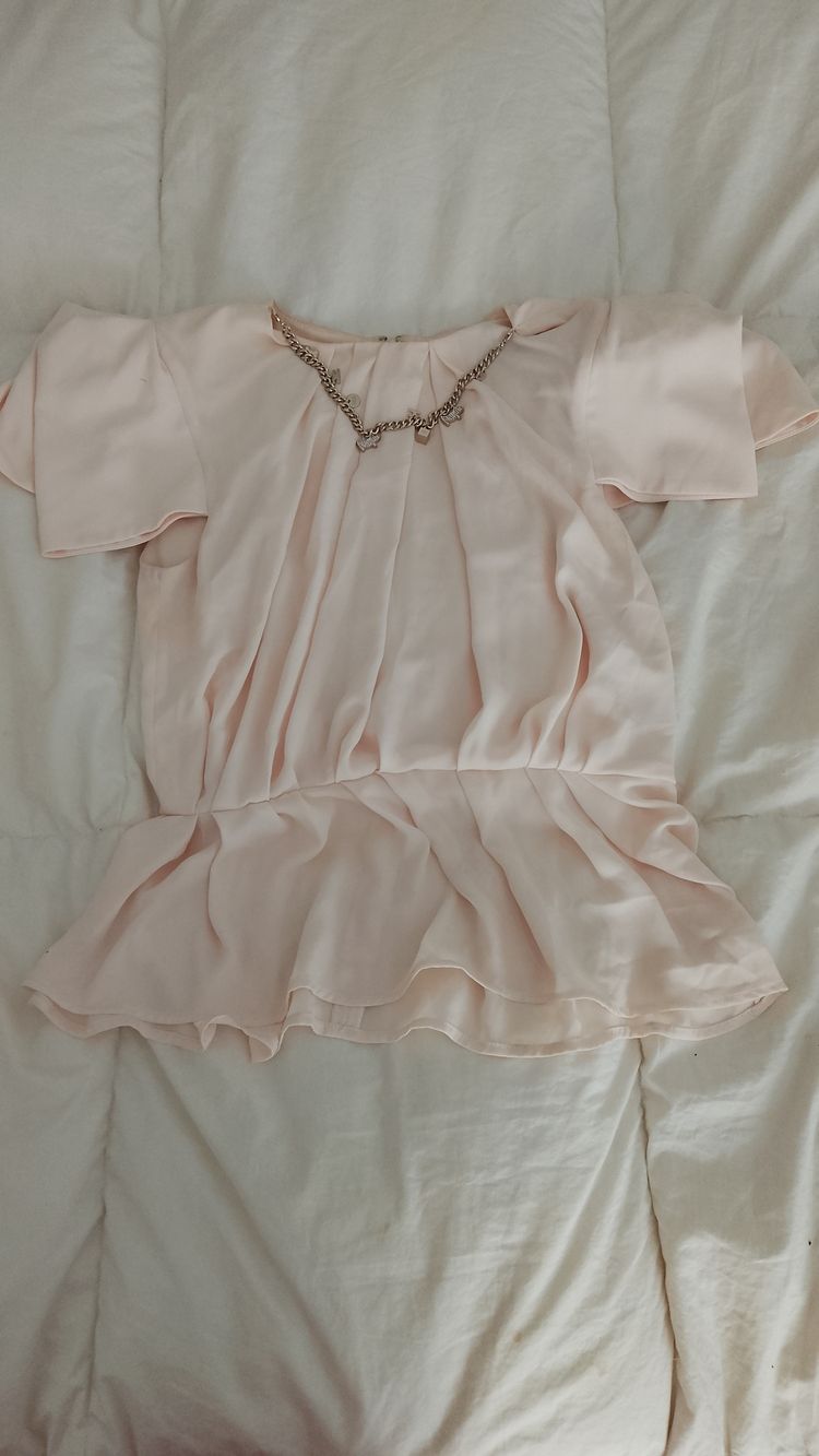Elisabetta Franchi Elisabetta Franchi Light Pink Blouse With Chain Detail product image