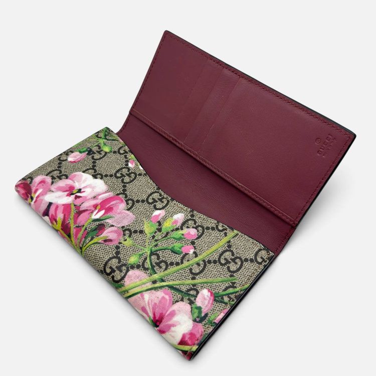 Portafoglio GG Supreme stampa Bloom image 7