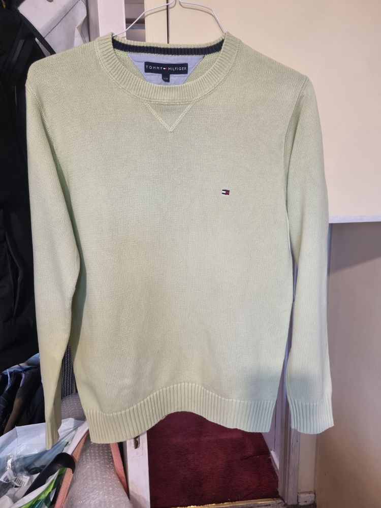 Tommy Hilfiger Light Green Sweater
