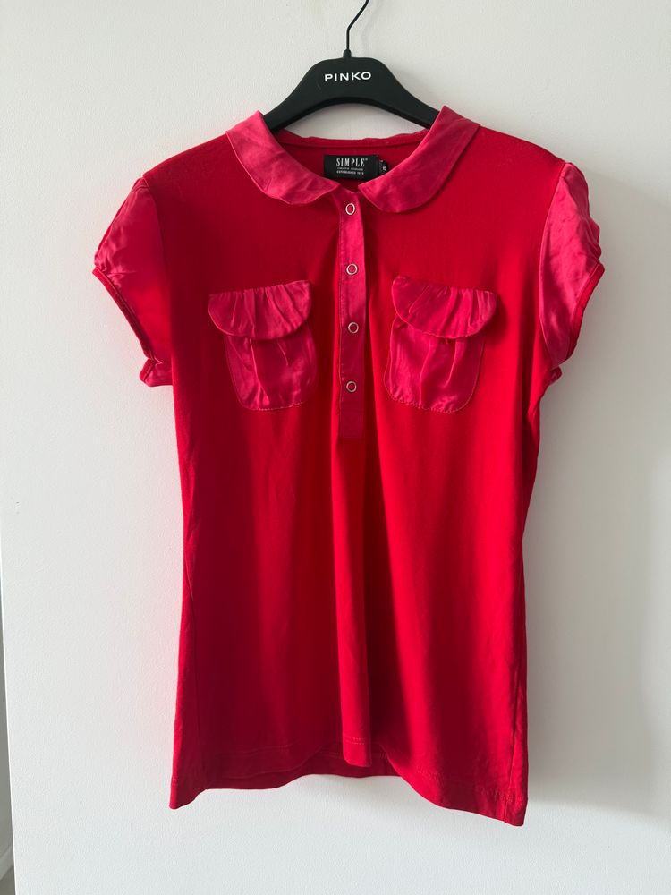 Simple Simple CP short sleeve blouse with collar size S  product image