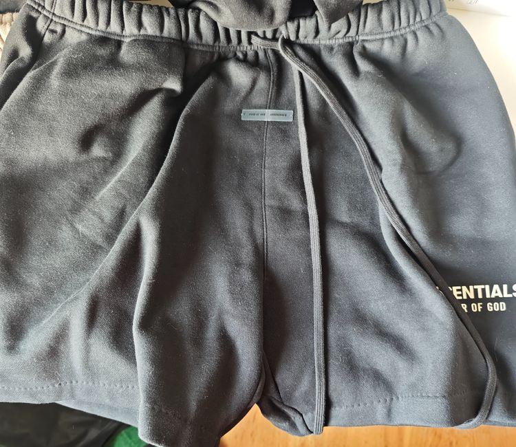 Fear Of God Essentials Black Shorts