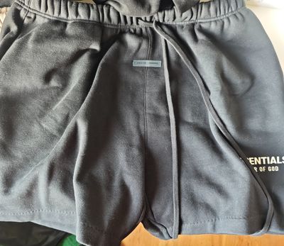 Fear Of God Essentials Black Shorts