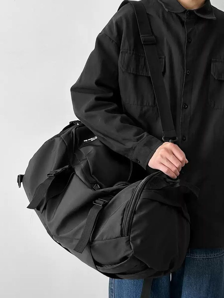 Black Backpack And Duffle Bag Set imagen 3
