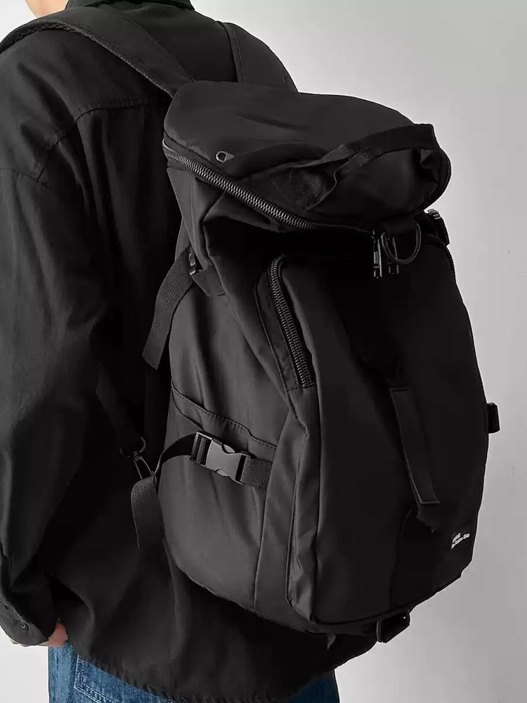 Black Backpack And Duffle Bag Set imagen 1
