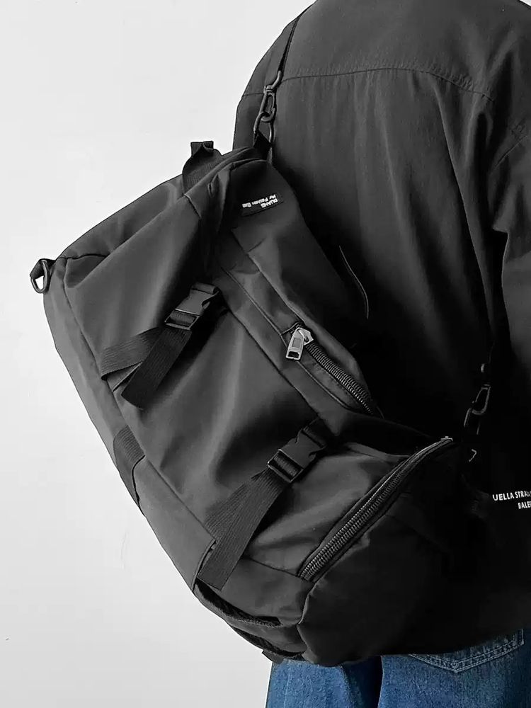 Black Backpack And Duffle Bag Set imagen 4