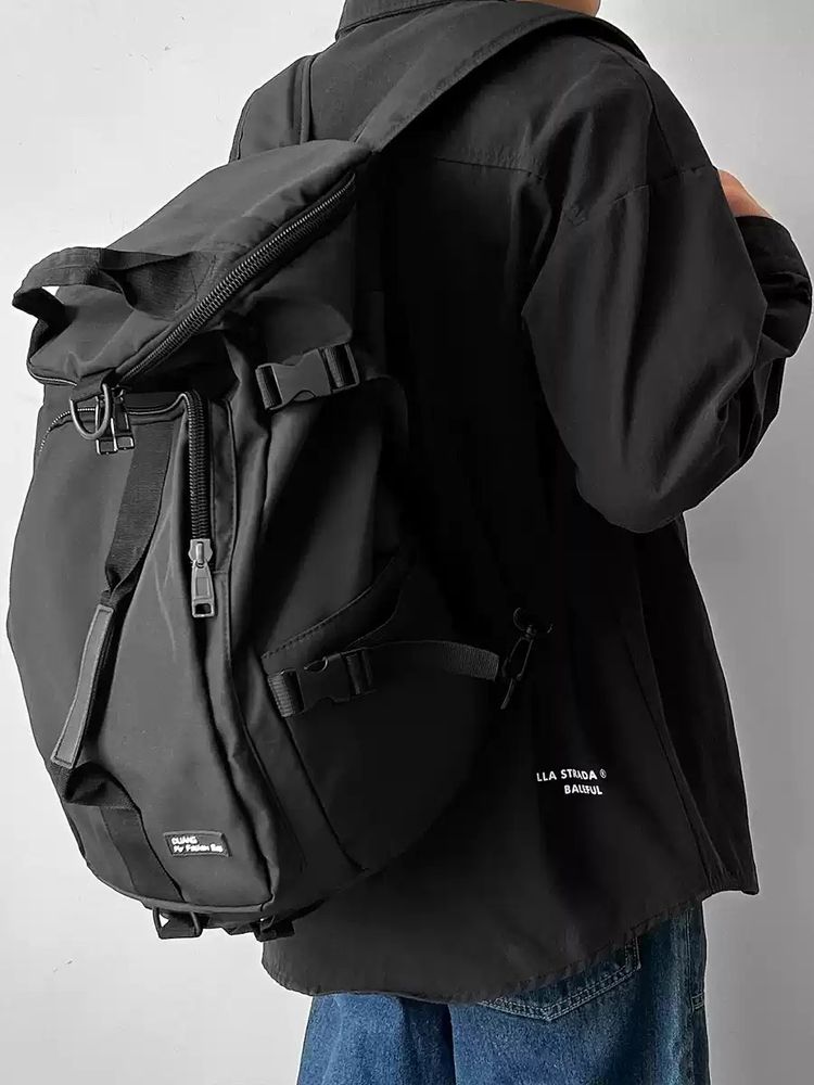 Black Backpack And Duffle Bag Set imagen 2