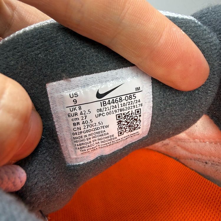 Nike Air Max LTD 3 Size UK 8 Football Grey Total Orange Mens Trainers IB4468-085 image 8