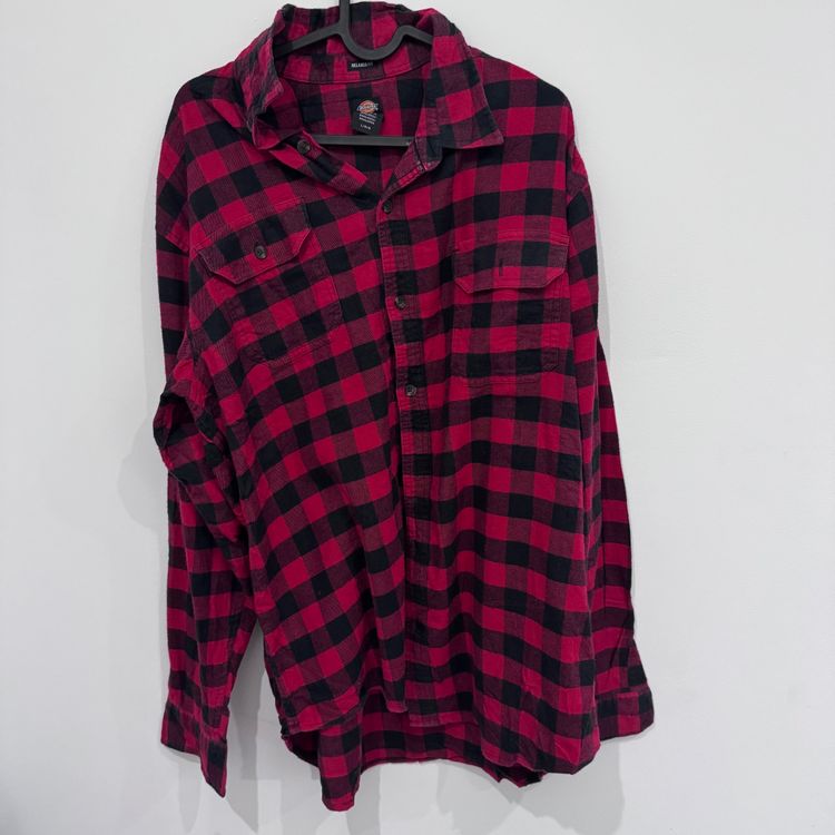 Dickies Dickies Red And Black Checkered Flannel Shirt product image