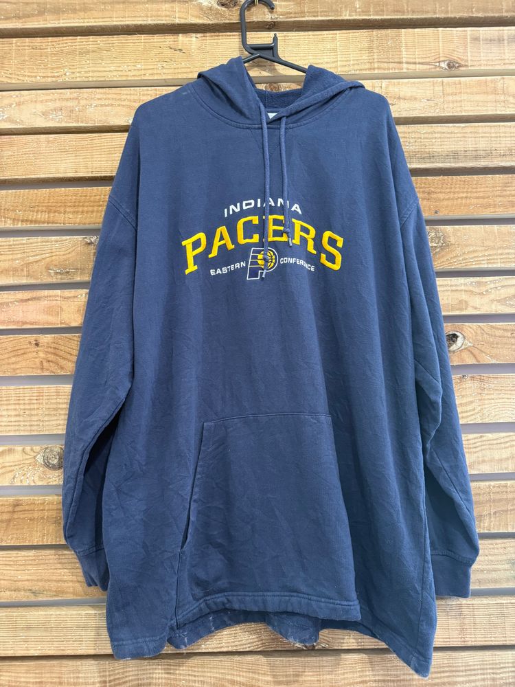 NBA Vintage 90s NBA Indiana Pacers hoodie/ hooded sweater. Size XXL. product image