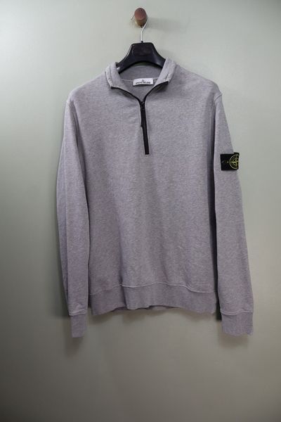 Stone Island Grey 1/4 Zip Jumper 6