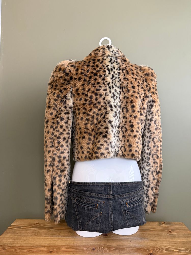 Leopard Faux Fur Jacket (UK8) image 4
