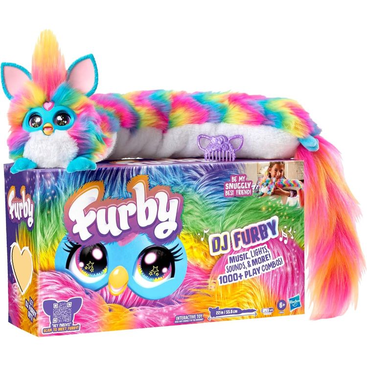 DJ Furby Rainbow Interactive Plush image 1
