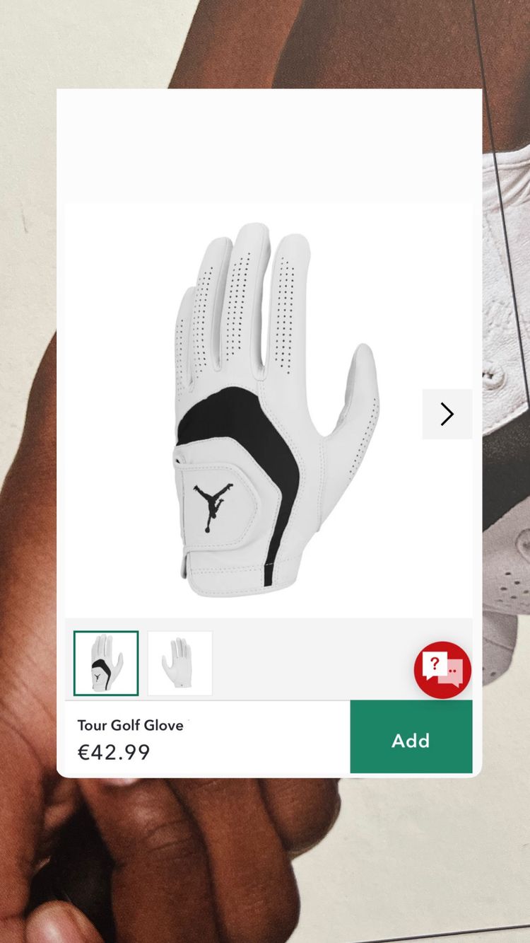 Jordan Nike Jordan Tour Golf Glove Size M product image