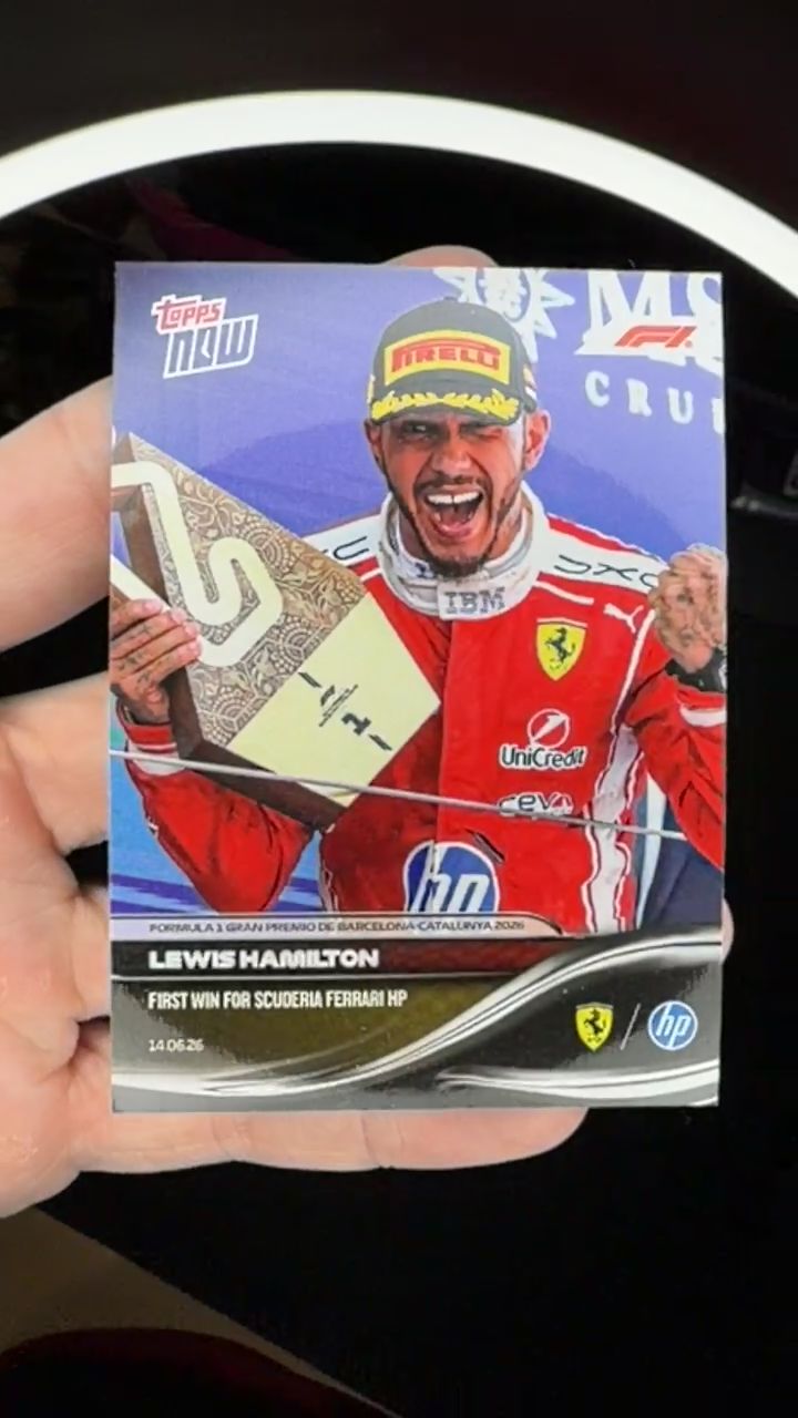 Topps now Lewis Hamilton first scuderia Ferrari win  image 1