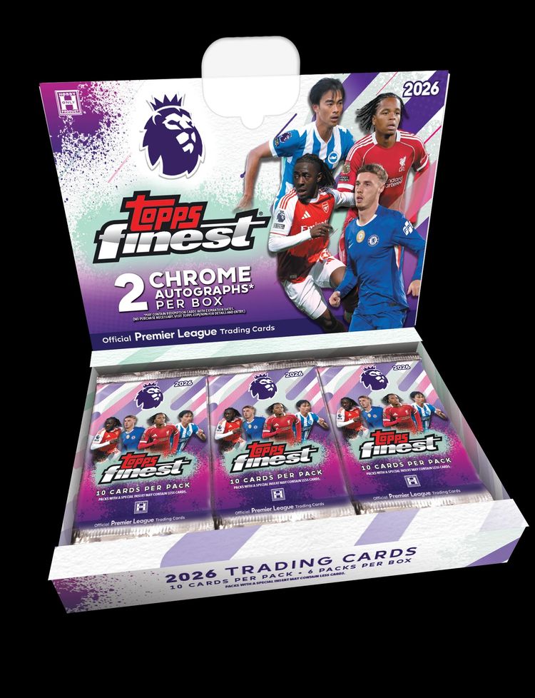 Break x1 box a player random 2026 Topps Finest Premier League - Hobby Box