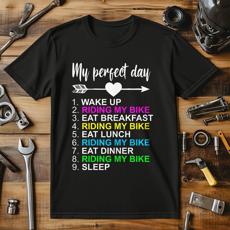 Cycling (197) T-Shirt - Perfect Day 1