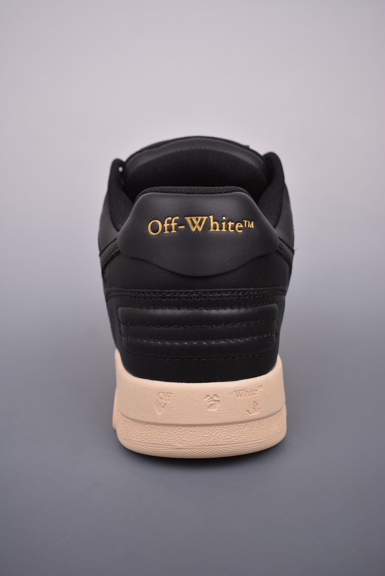 Off-White Black Sneakers With Beige Sole image 7