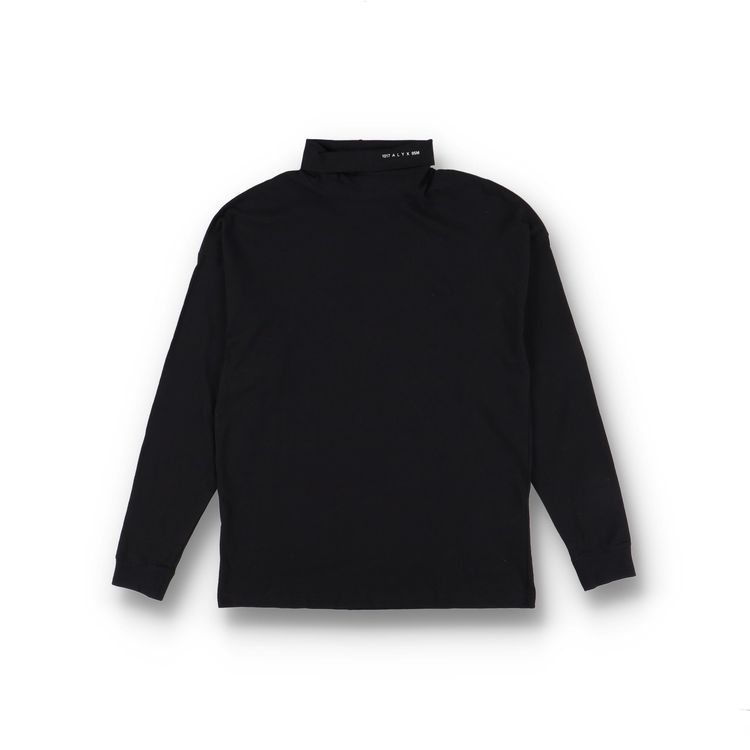 1017 ALYX 9SM Black Visual Logo Turtleneck Oversized T-Shirt image 1
