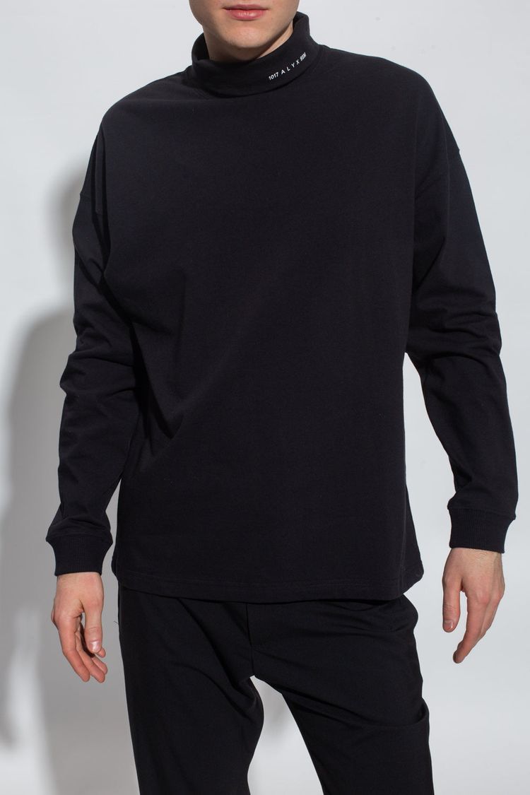 1017 ALYX 9SM Black Visual Logo Turtleneck Oversized T-Shirt image 6