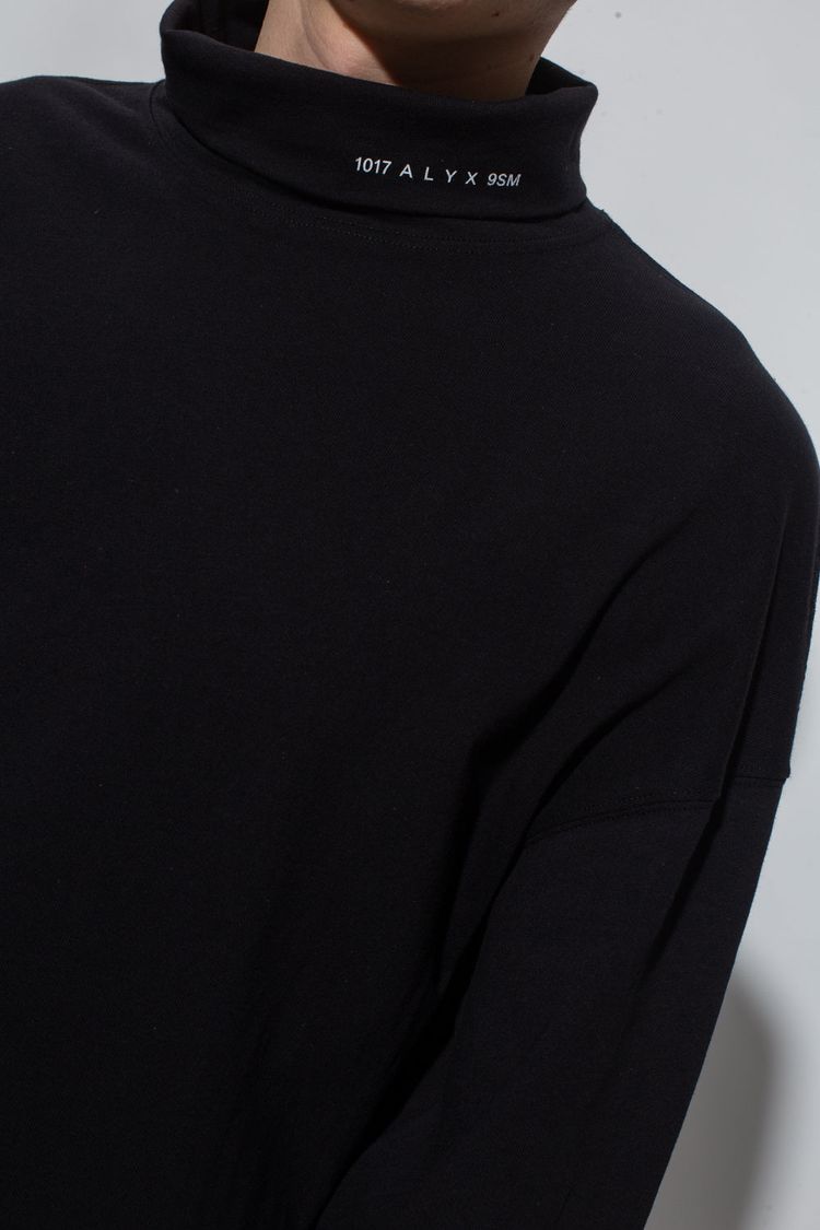 1017 ALYX 9SM Black Visual Logo Turtleneck Oversized T-Shirt image 7