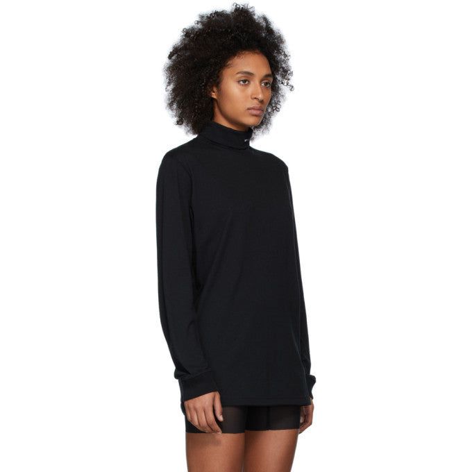 1017 ALYX 9SM Black Visual Logo Turtleneck Oversized T-Shirt image 4