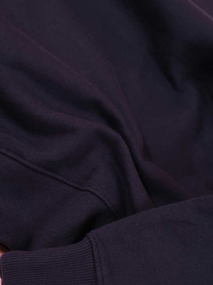 Disco Cult Embroidered Mens Sweatshirt, Organic Cotton, in Navy image 6