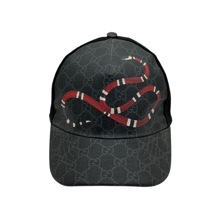 Gucci GUCCI CAPPELLO DA BASEBALL IN GG SUPREME CON KINGSNAKE TG M product image